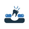 Dental loose, medical icon. Simple editable vector design isolated on a white background