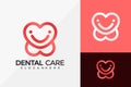 Dental Love Care Logo Design Brand Identity Logos Designs Vector Illustration Template