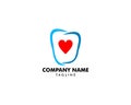 Dental Love logo design template