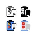 Dental Medical Check Up Hospital or Clinic Tooth Icon, Logo, and illustration Royalty Free Stock Photo