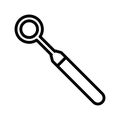 Dental mirror icon Royalty Free Stock Photo