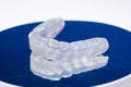 Dental mouthguard, splint for the treatment of dysfunction of the temporomandibular joints, bruxism, malocclusion, to