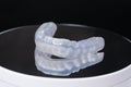 Dental mouthguard, splint for the treatment of dysfunction of the temporomandibular joints, bruxism, malocclusion, to