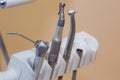 Dental office. Equipment of dentist, tools, medical instruments. Health concept Royalty Free Stock Photo