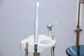 Dental office. Equipment of dentist, tools, medical instruments. Health concept Royalty Free Stock Photo