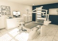 Dental office scene