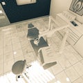 Dental office scene