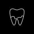 Dental Plaque line icon