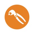 Dental pliers icon / vector graphics