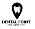 Dental point logo design concept