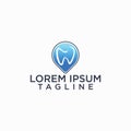 dental and point logo design concept, health logo template Royalty Free Stock Photo