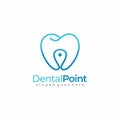 Dental Point Tooth, Dentist Logo Graphic