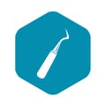 Dental probe icon, simple style Royalty Free Stock Photo