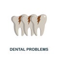 Dental Problems icon. Simple element from health diseases collection. Creative Dental Problems icon for web design, templates, Royalty Free Stock Photo