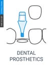 Dental prosthetics icon