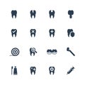 Dental related icon set