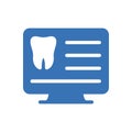 Dental report screen Royalty Free Stock Photo