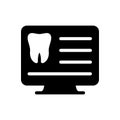 Dental report screen Royalty Free Stock Photo