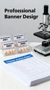 Dental Samples and Forensic Report with Microscope in a Lab Setting Royalty Free Stock Photo