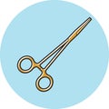 dental scissors. Vector illustration decorative design Royalty Free Stock Photo