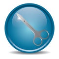 dental scissors. Vector illustration decorative design Royalty Free Stock Photo