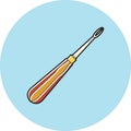 dental screwdriver. Vector illustration decorative design Royalty Free Stock Photo