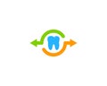 Dental Share Icon Logo Design Element Royalty Free Stock Photo