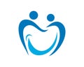 dental smile people logo icon