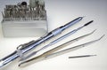 Dental specialities at desk Royalty Free Stock Photo