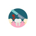 Dental surgery flat icon