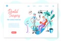 Dental surgery webpage template