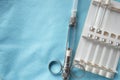 Dental syringe and carpules with dental anesthesia, lidocaine articaine mepivacaine