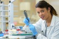 dental technician looking at camera Royalty Free Stock Photo