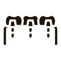 Dental Teeth Implants Biomaterial glyph icon