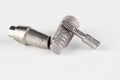 Dental titanium implant with locking elements