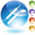 Dental Tool Crystal Icon Royalty Free Stock Photo