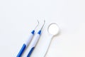 Dental tools in dental clinic isolated