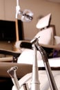 Dental tools drill and chair