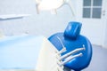 A dental tools for polishing teeth in the dental clinic in the background blurred chair for the patient Royalty Free Stock Photo