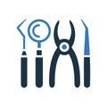 Dental, Tooth opration tool icon. Simple editable vector illustration Royalty Free Stock Photo
