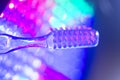 Dental toothbrush closeup