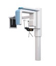 Dental X-ray machine with cephalometric unit isolated on white background Royalty Free Stock Photo