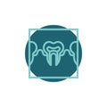 Dental xray flat icon