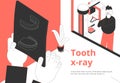 Dental Xray Isometric Composition