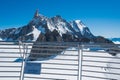 The Dente Del Gigante shooted from the terrace of the station Royalty Free Stock Photo