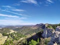 Dentelles de Montmirail in the Vaucluse in France Royalty Free Stock Photo