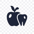 Dentist Apple transparent icon. Dentist Apple symbol design from