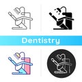 Dentist chair icon