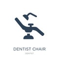 dentist chair icon in trendy design style. dentist chair icon isolated on white background. dentist chair vector icon simple and