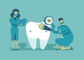 Dentist check up the tooth ,dental concept Royalty Free Stock Photo